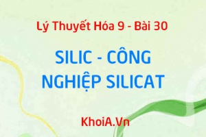 Tính chất vật lý, tính chất hóa học của Silic, Silic Đioxit và Công nghiệp Silicat - Hóa 9 bài 30